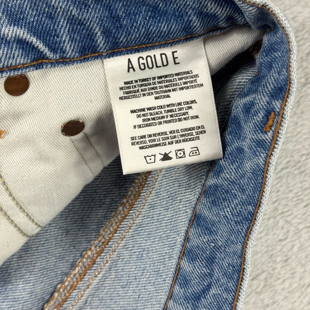 AGOLDE Los Angeles premium skirt w button fly sz 28 - Picture 5 of 8